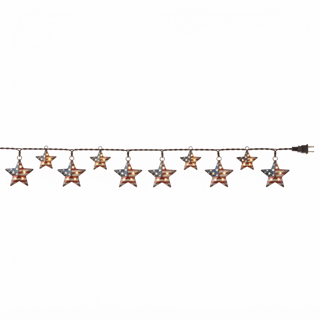 Americana Star String Lights