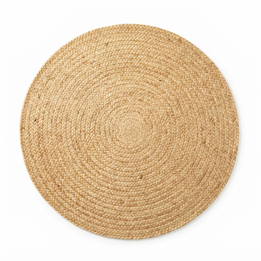 Natural Woven Jute Area Rug