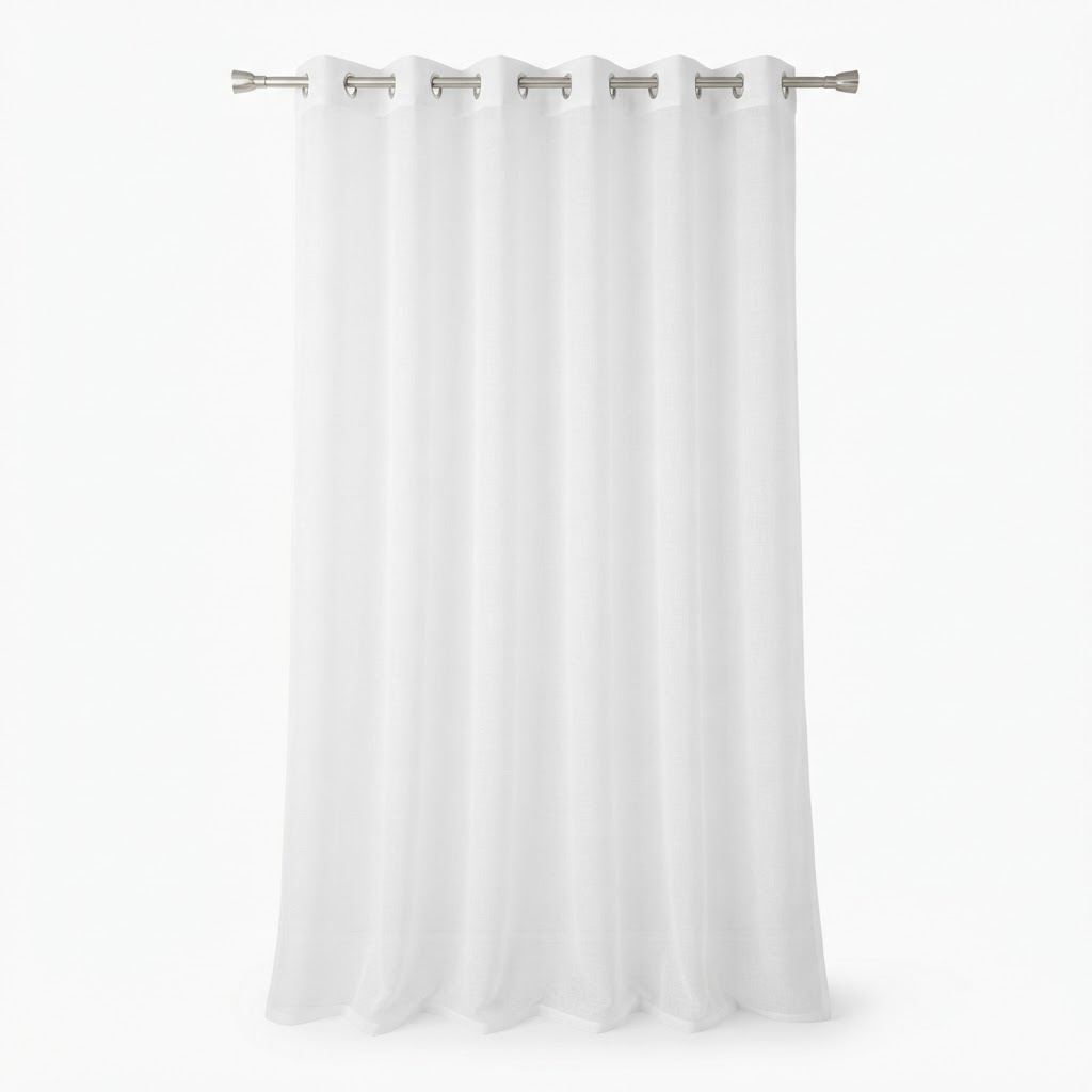 Sheer White Curtains