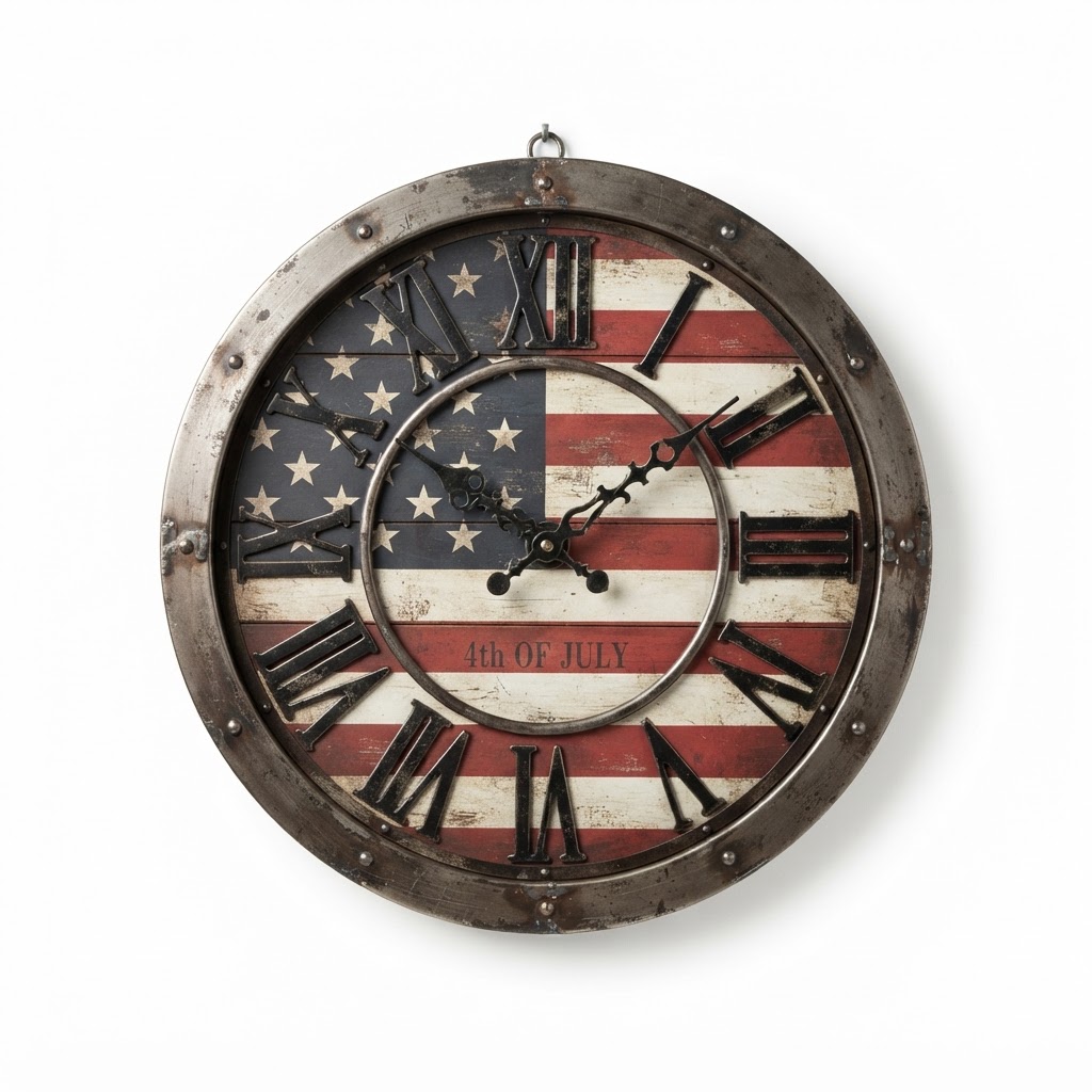 Style Metal Wall Clock