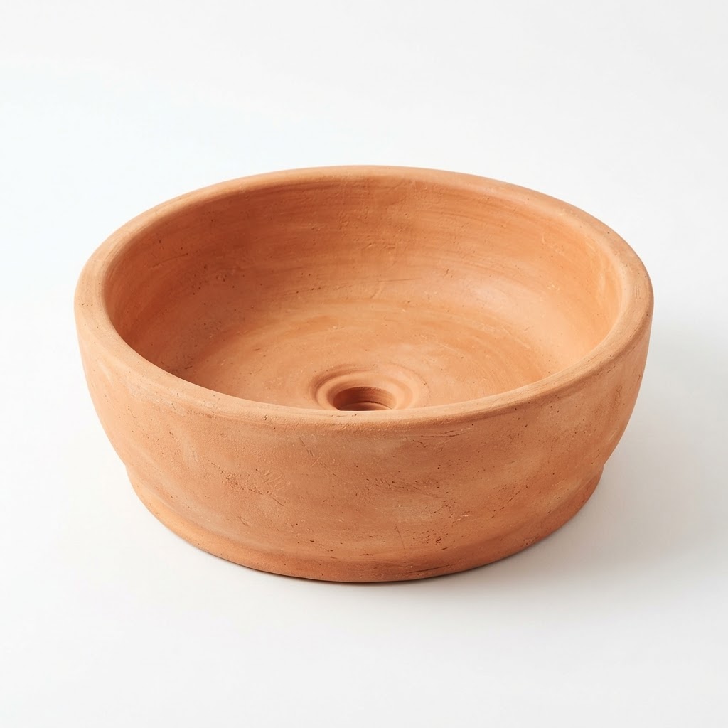 Terracotta Clay Vessel Sink