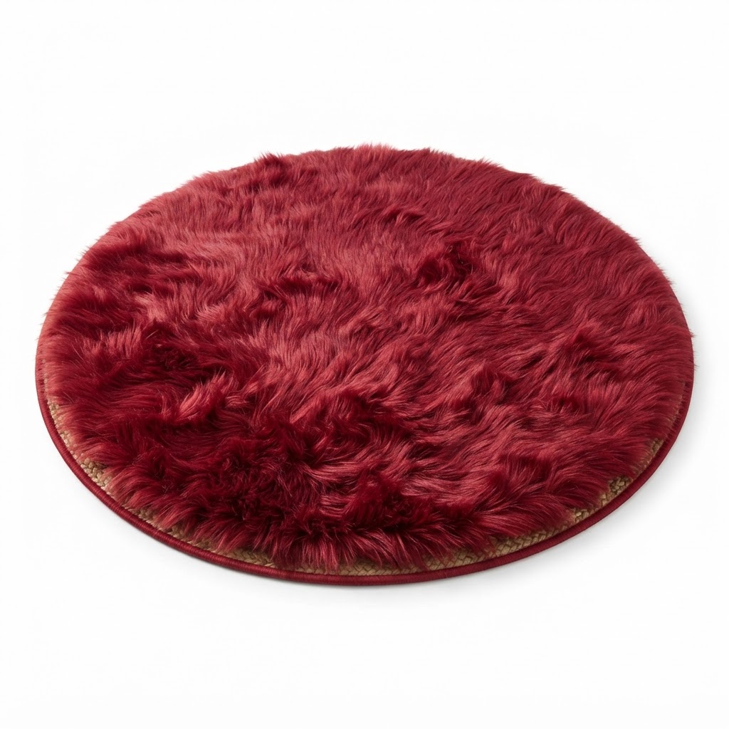 Woven Faux Fur Area Rug