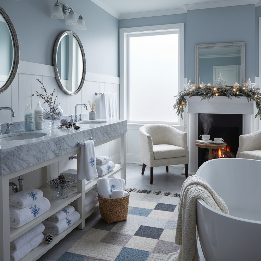 Traditional Winter Master Bathroom