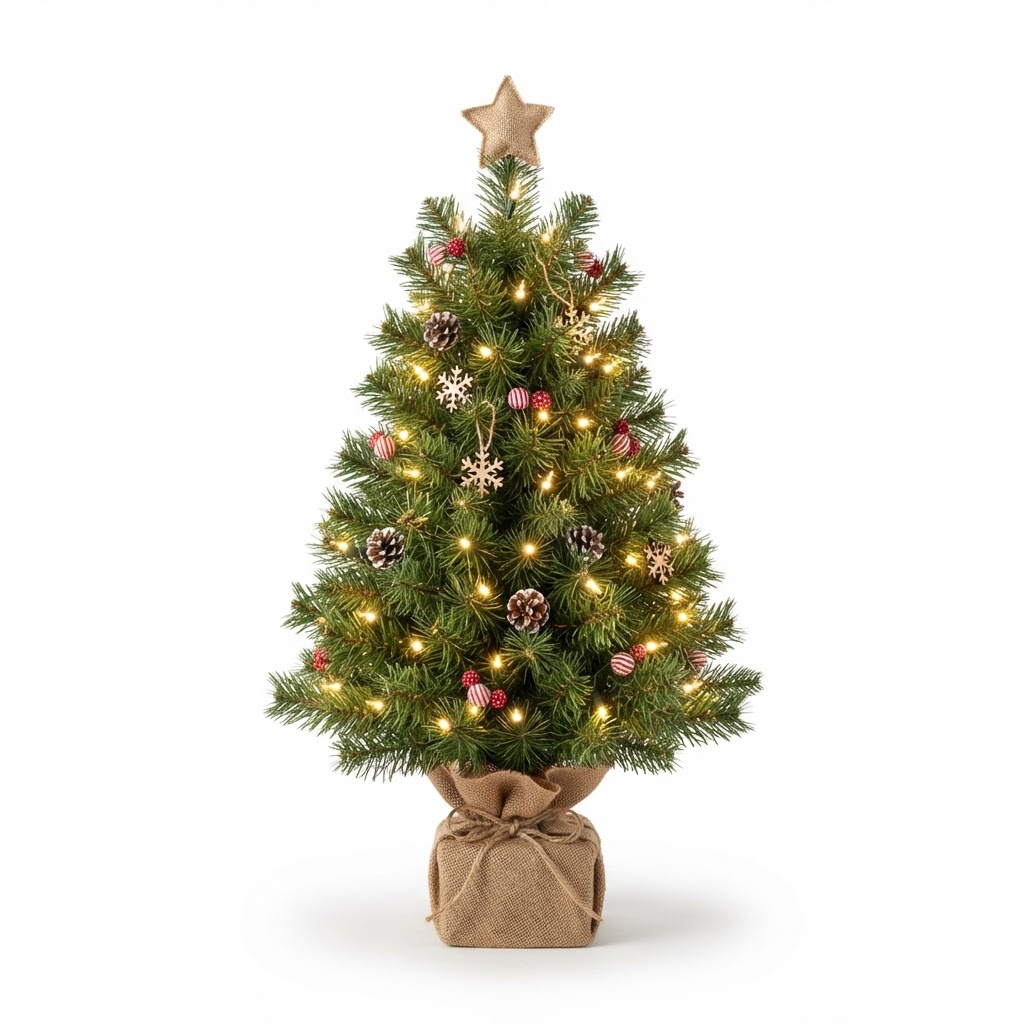 Pre-lit Mini Christmas Tree