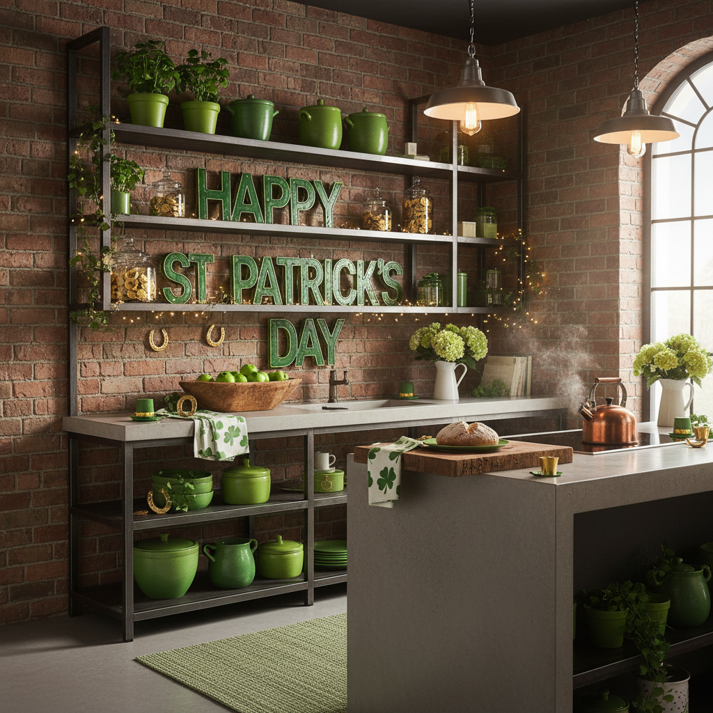 Industrial St. Patrick's Day Kitchen