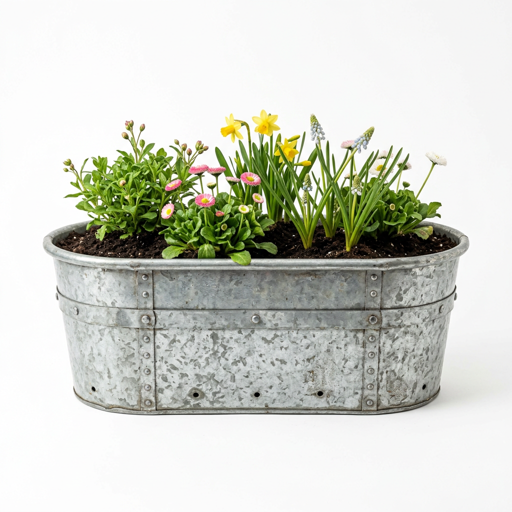Galvanized Steel Planter