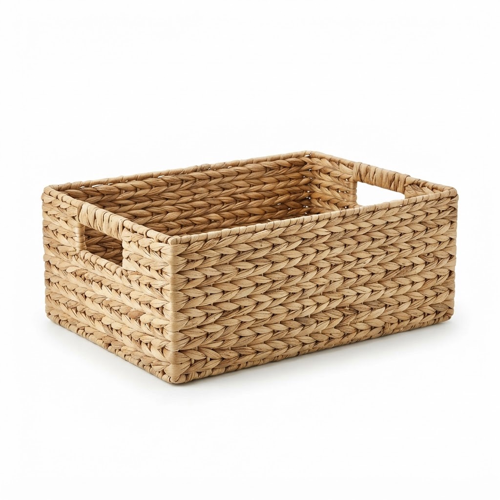 Woven Seagrass Bathroom Storage Basket