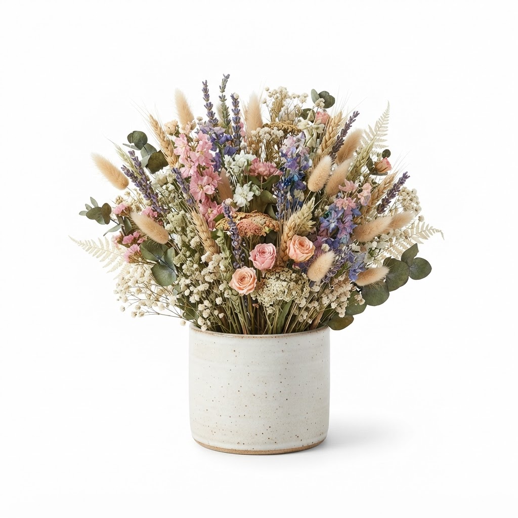 Spring Dried Floral Centerpiece