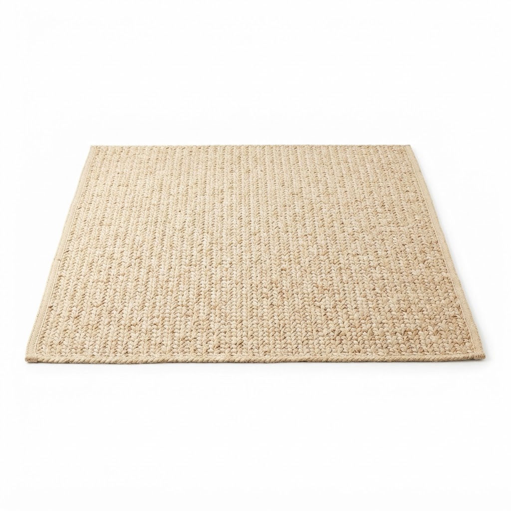 Cream Jute Area Rug