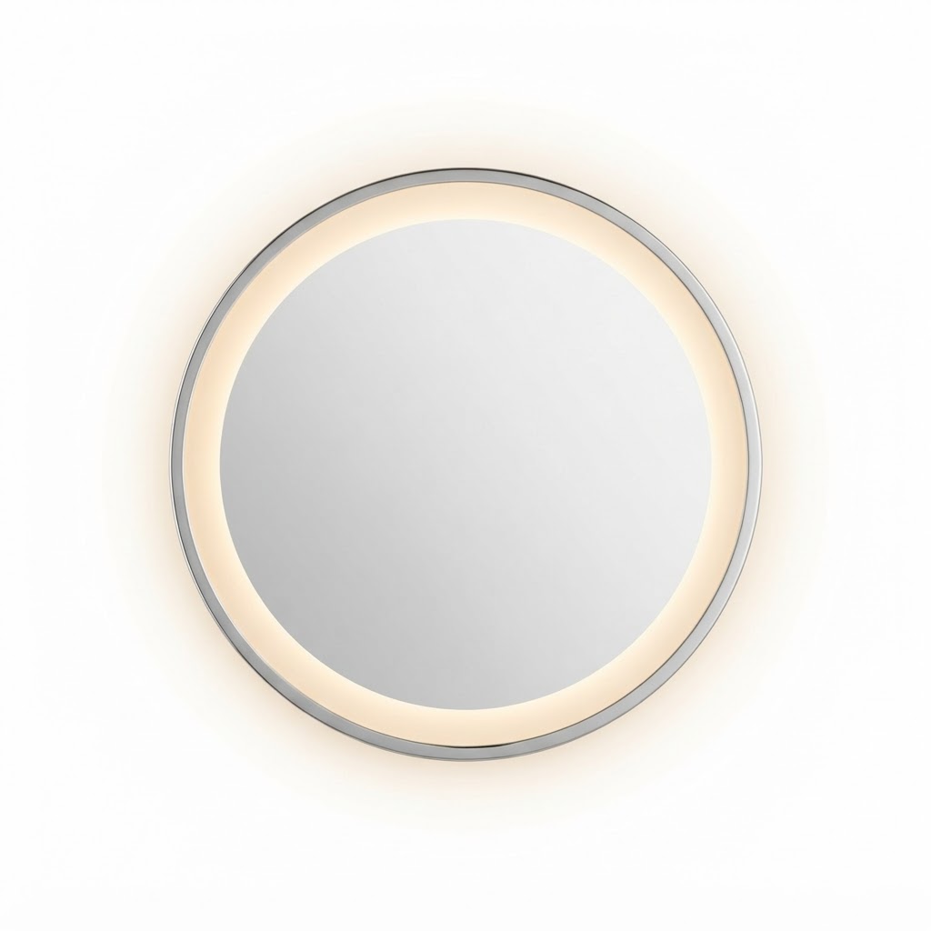 Elegant & Peaceful LED Lit Wall Mirror