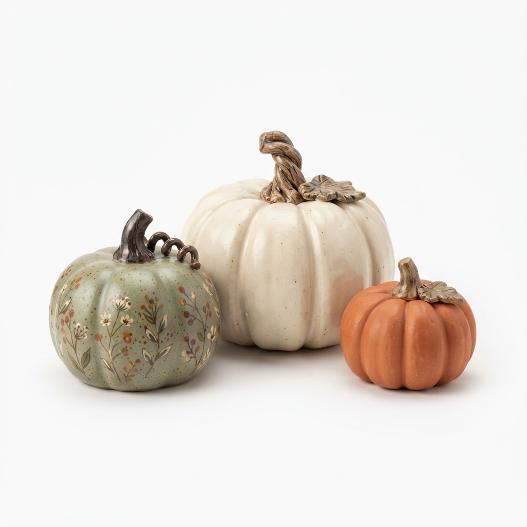Cottagecore Ceramic Pumpkin Assortment