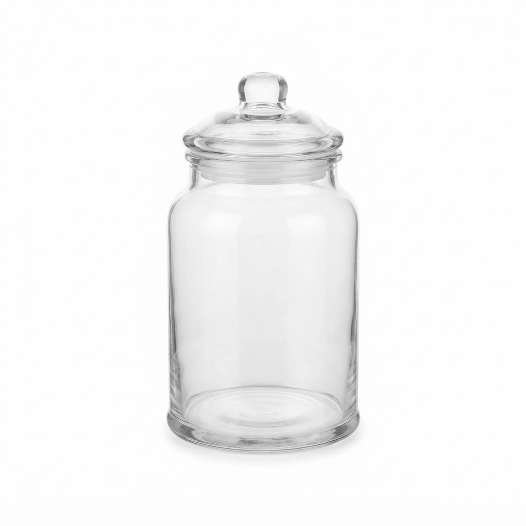Clear Glass Apothecary Jar