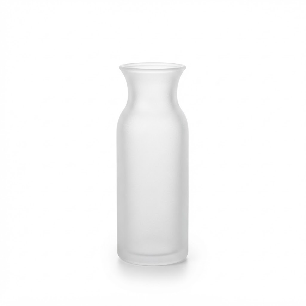 Frosted Glass Bud Vase