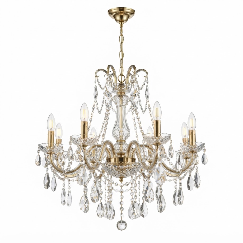 Glass Crystal Chandelier