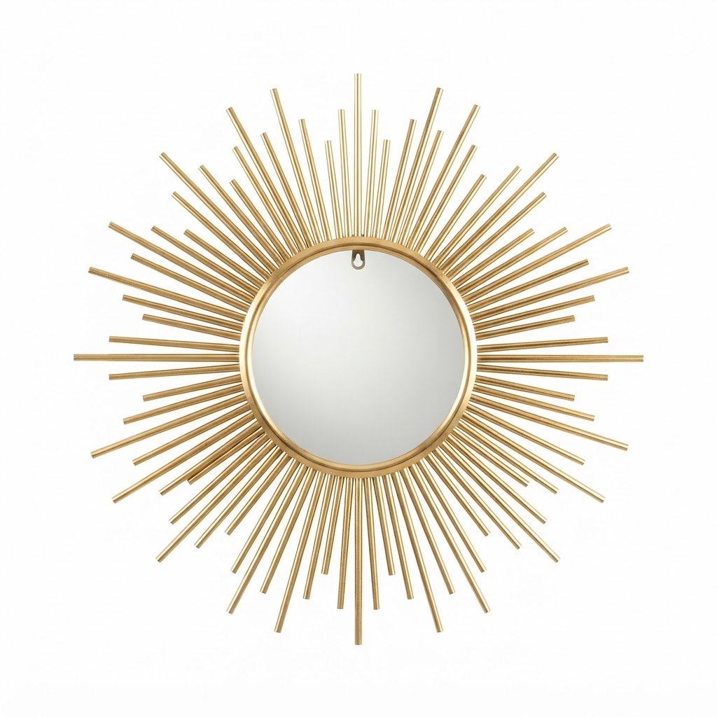 Gold Sunburst Wall Mirror