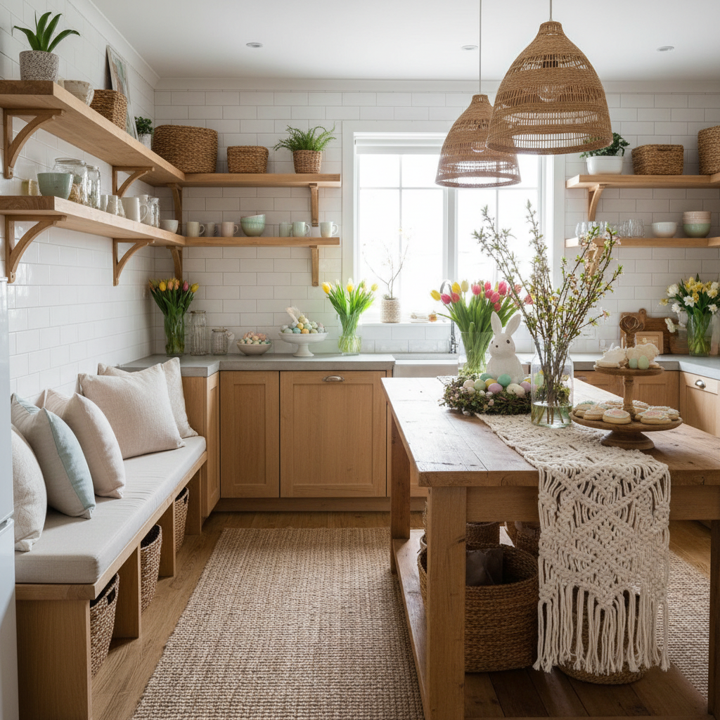 Boho Easter Kitchen