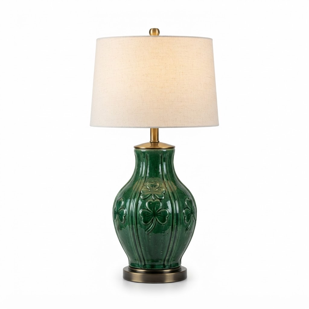 core Emerald Green Ceramic Table Lamp