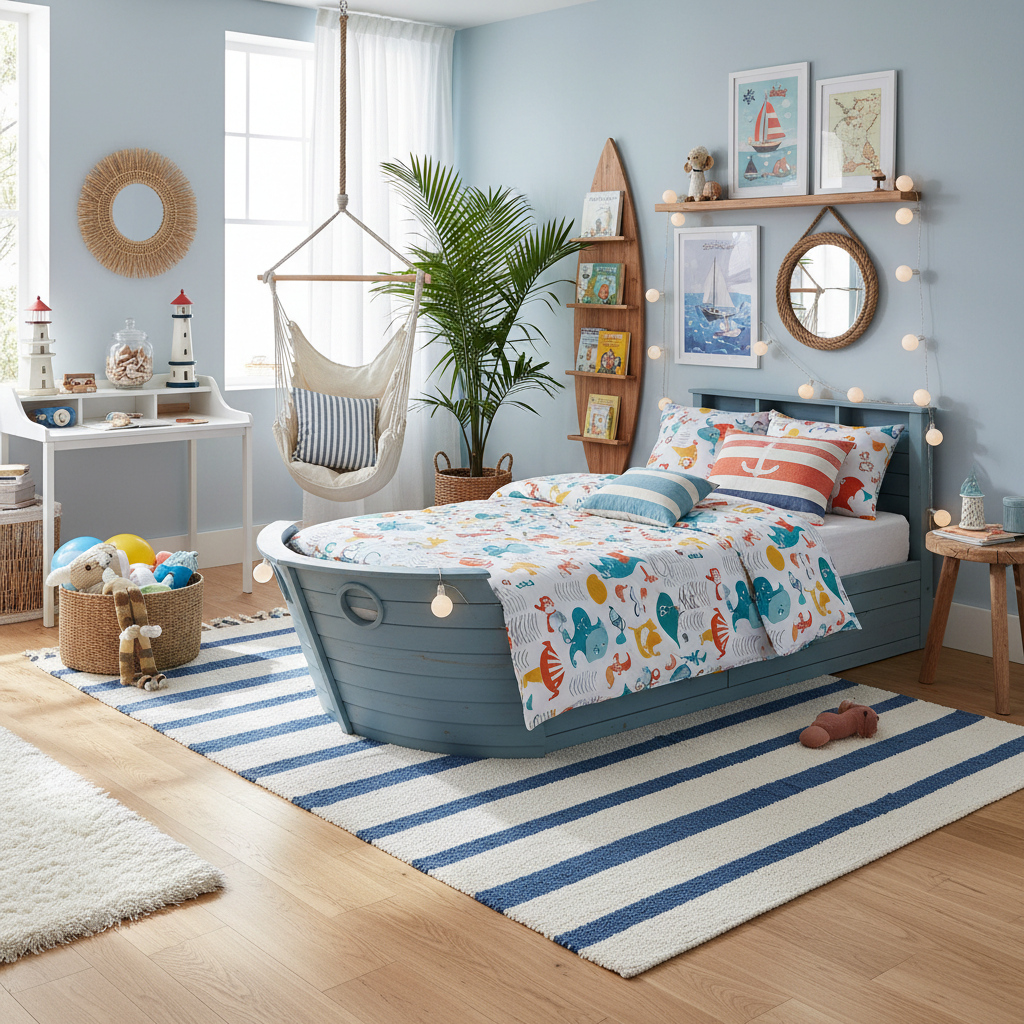 Scandinavian Summer Child Bedroom (Boy)