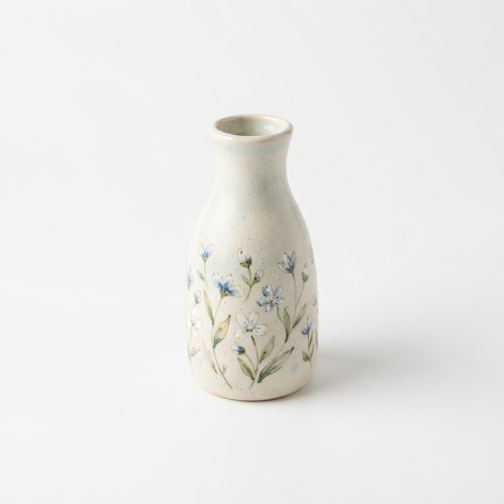Spring Ceramic Bud Vase for Tulips