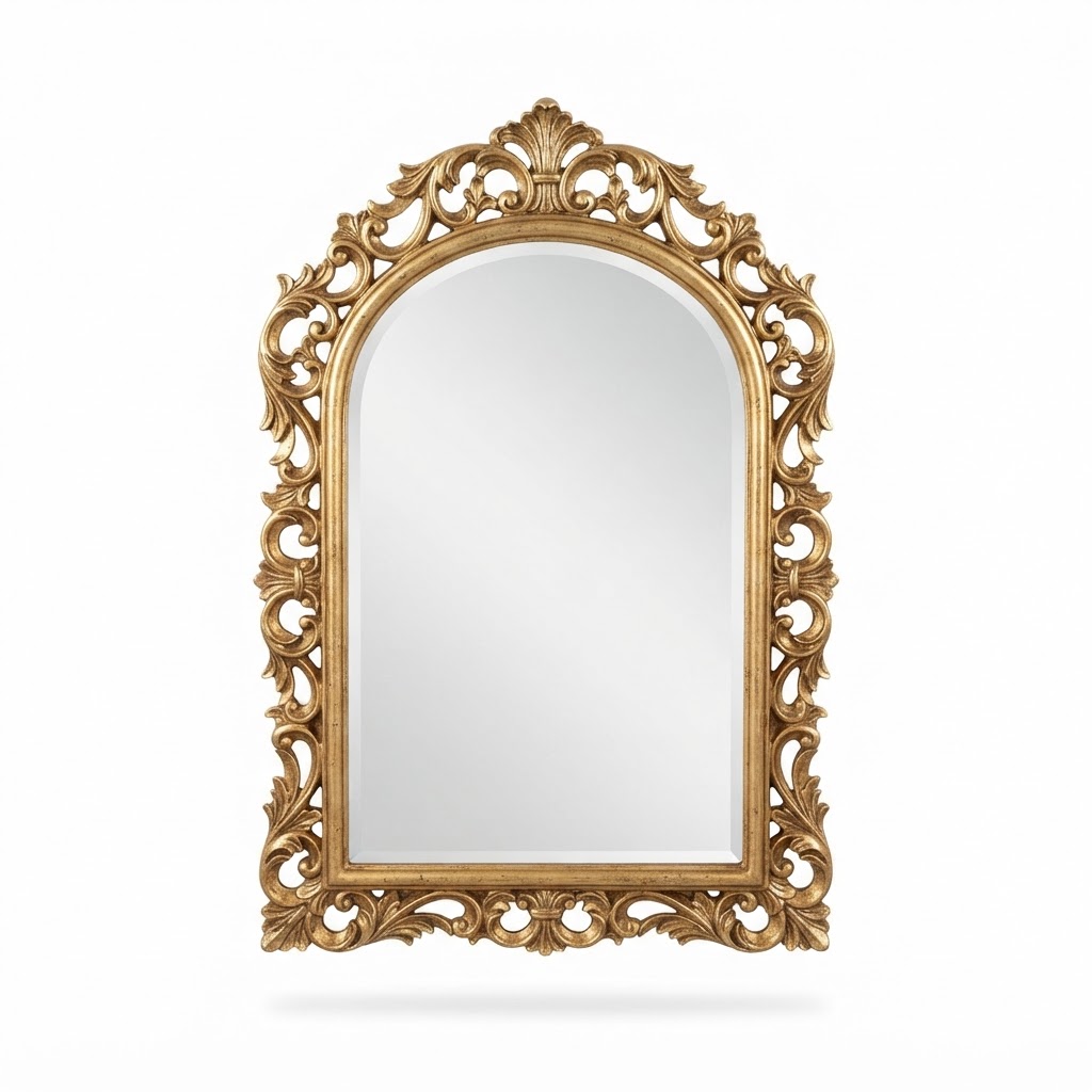 Gold Ornate Wall Mirror