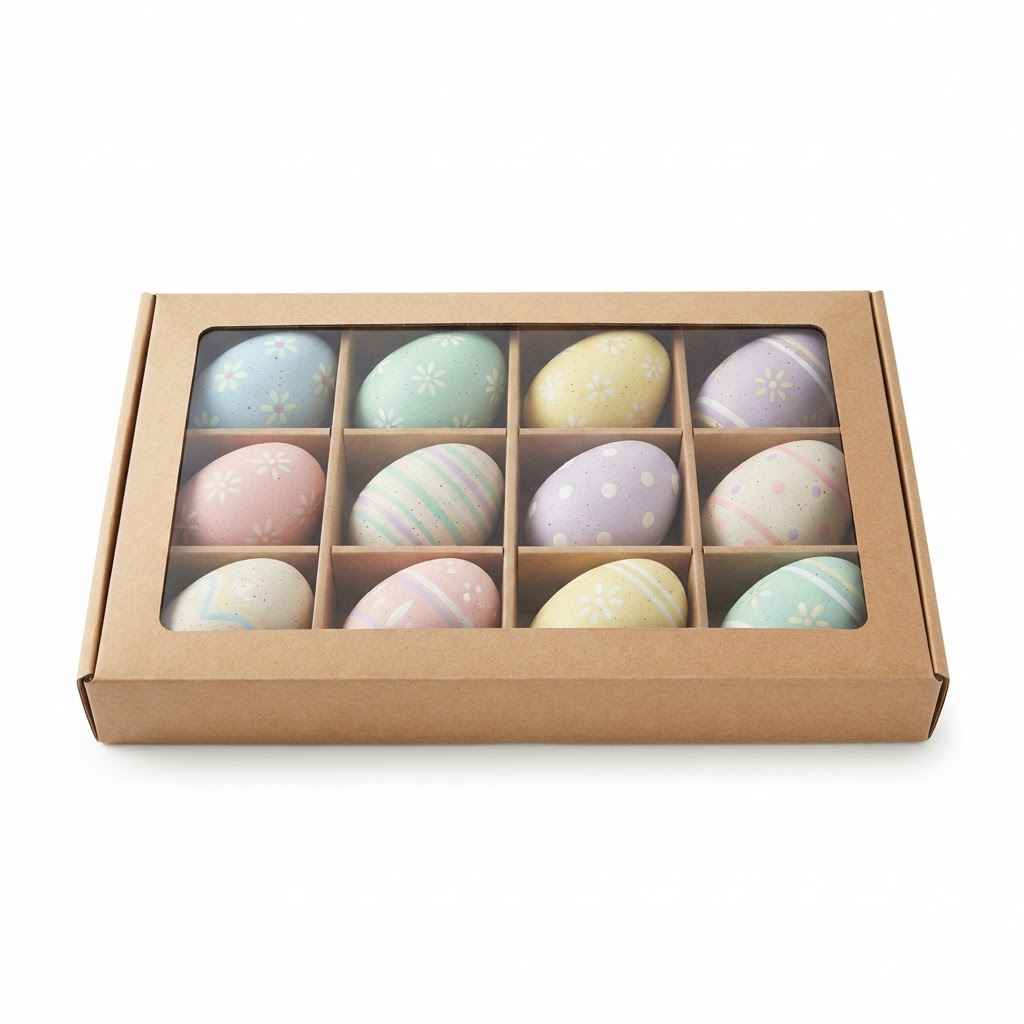 Pastel Painted Decorative Egg Set