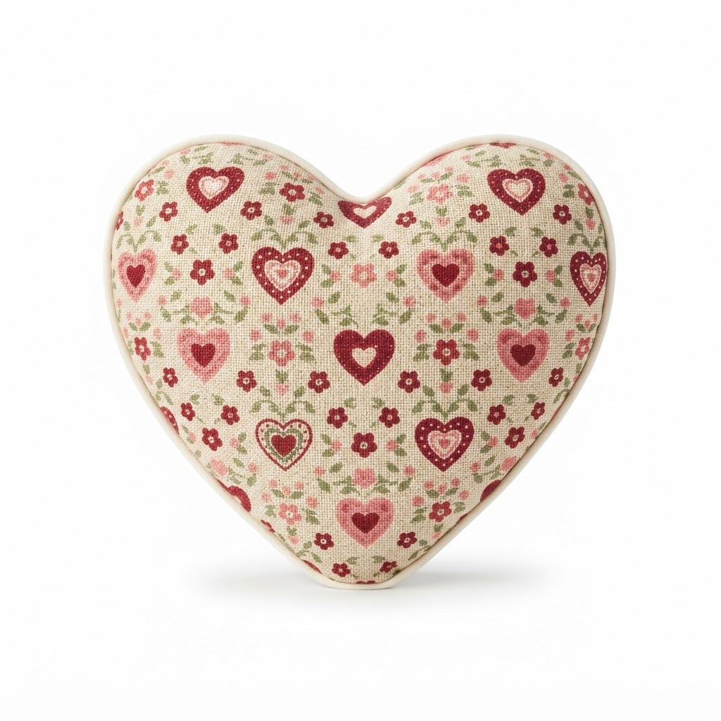 Valentine Heart Shaped Accent Pillow