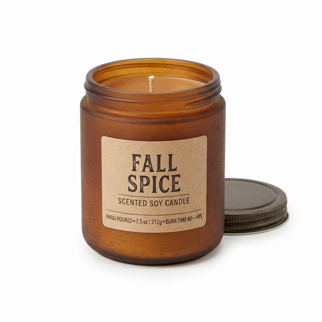 Fall Spice Scented Soy Candle