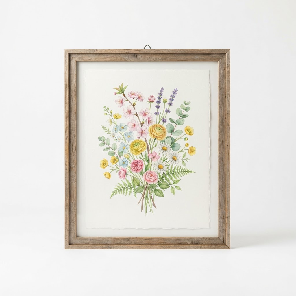 Spring Floral Botanical Wall Art