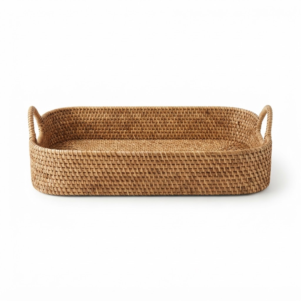 Rattan Changing Basket Tray