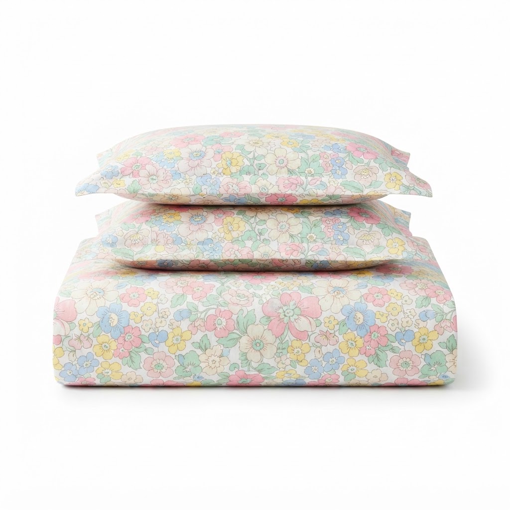 Floral Pastel Cotton Duvet Set