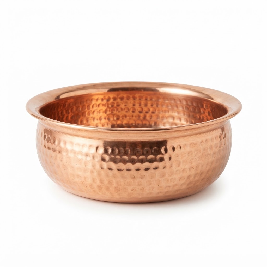 Hammered Copper Serving Bowl
