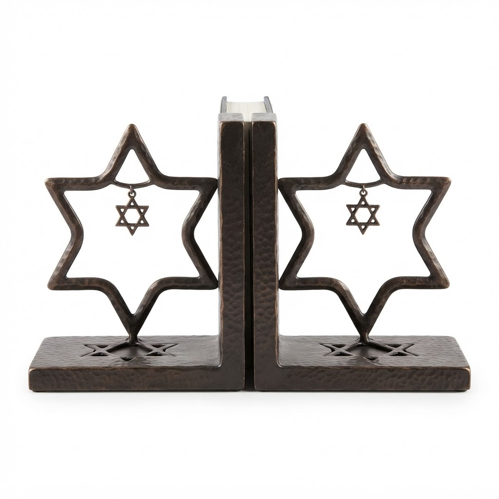 Decorative Metal Star Shaped Bookends