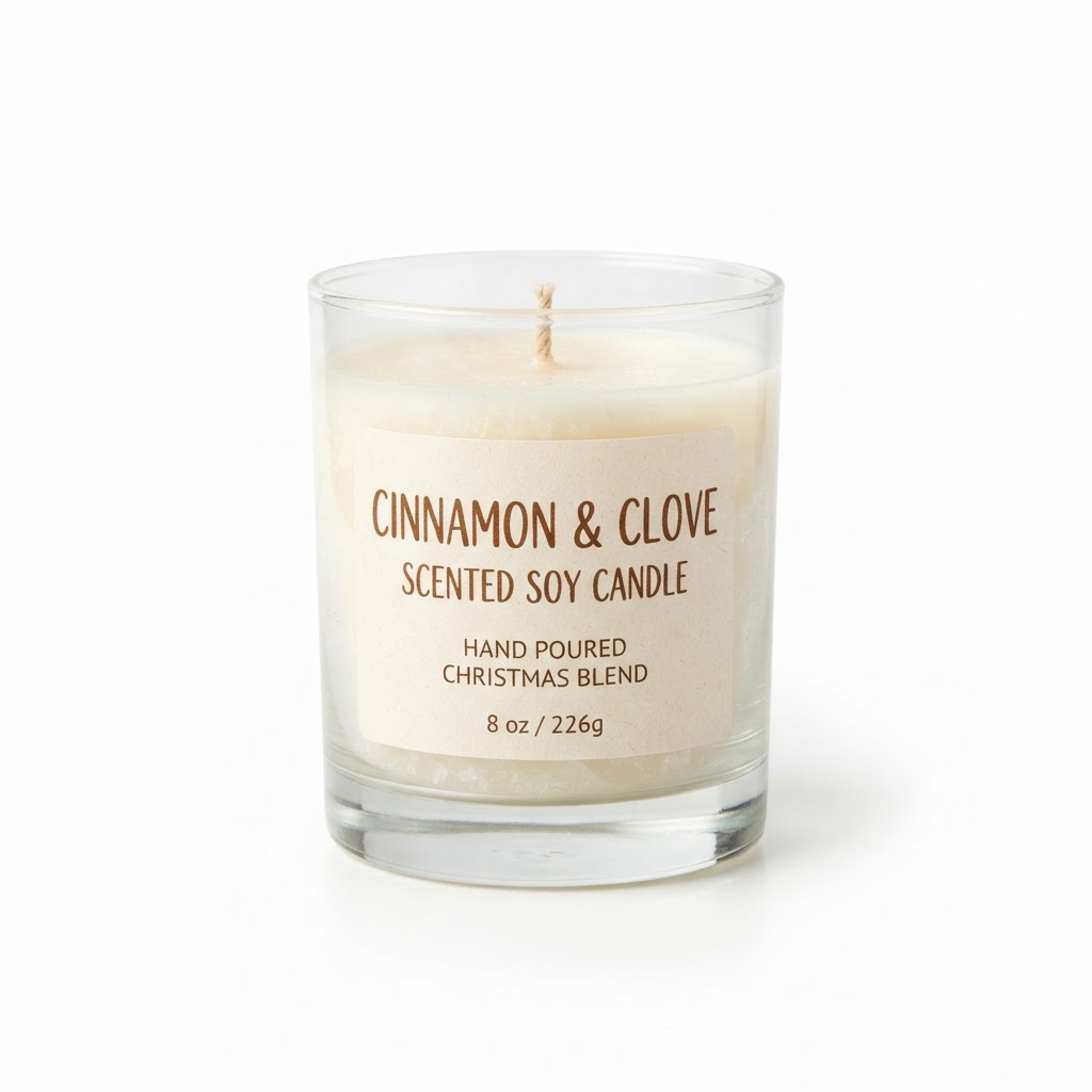 core Scented Cinnamon and Clove Soy Candle