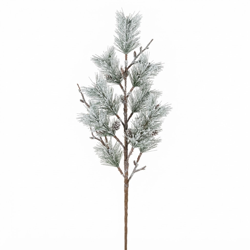 frosted pine decorative stems