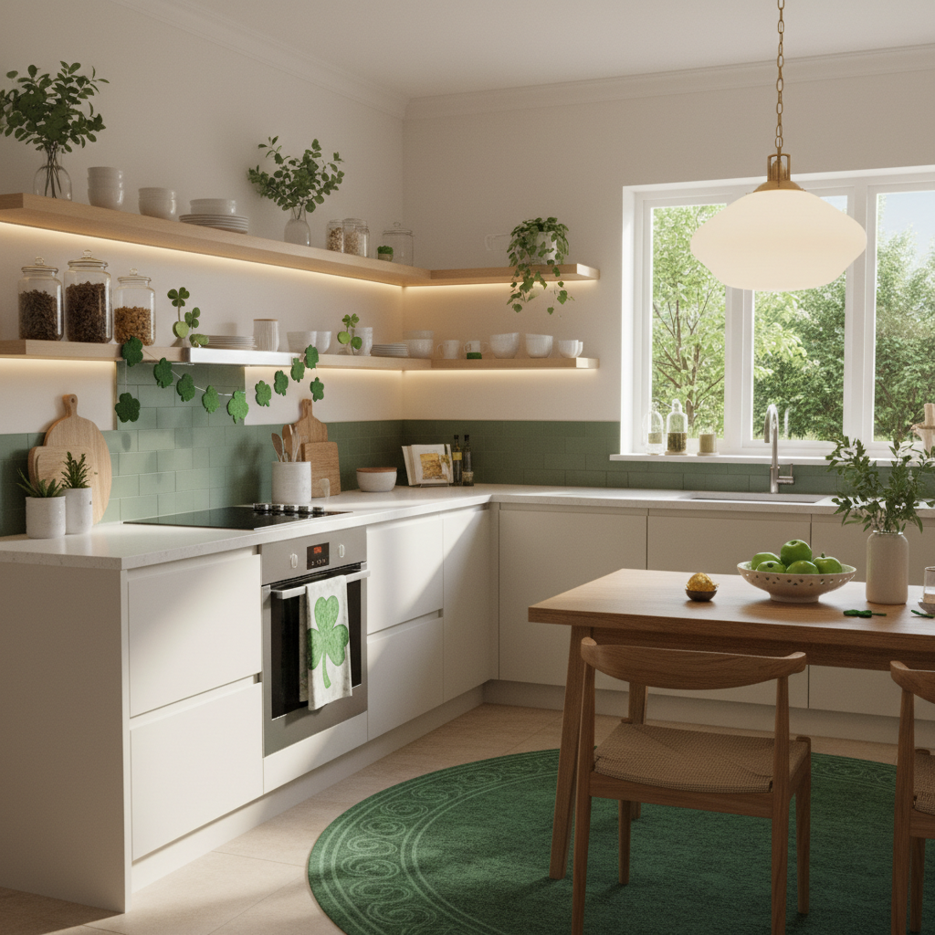 Minimalist St. Patrick's Day Kitchen