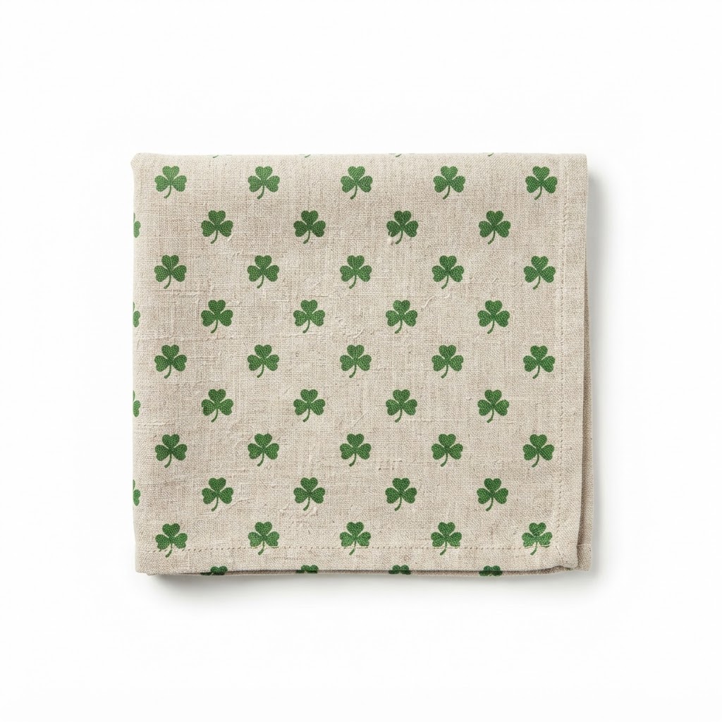 Shamrock Linen Dish Towel