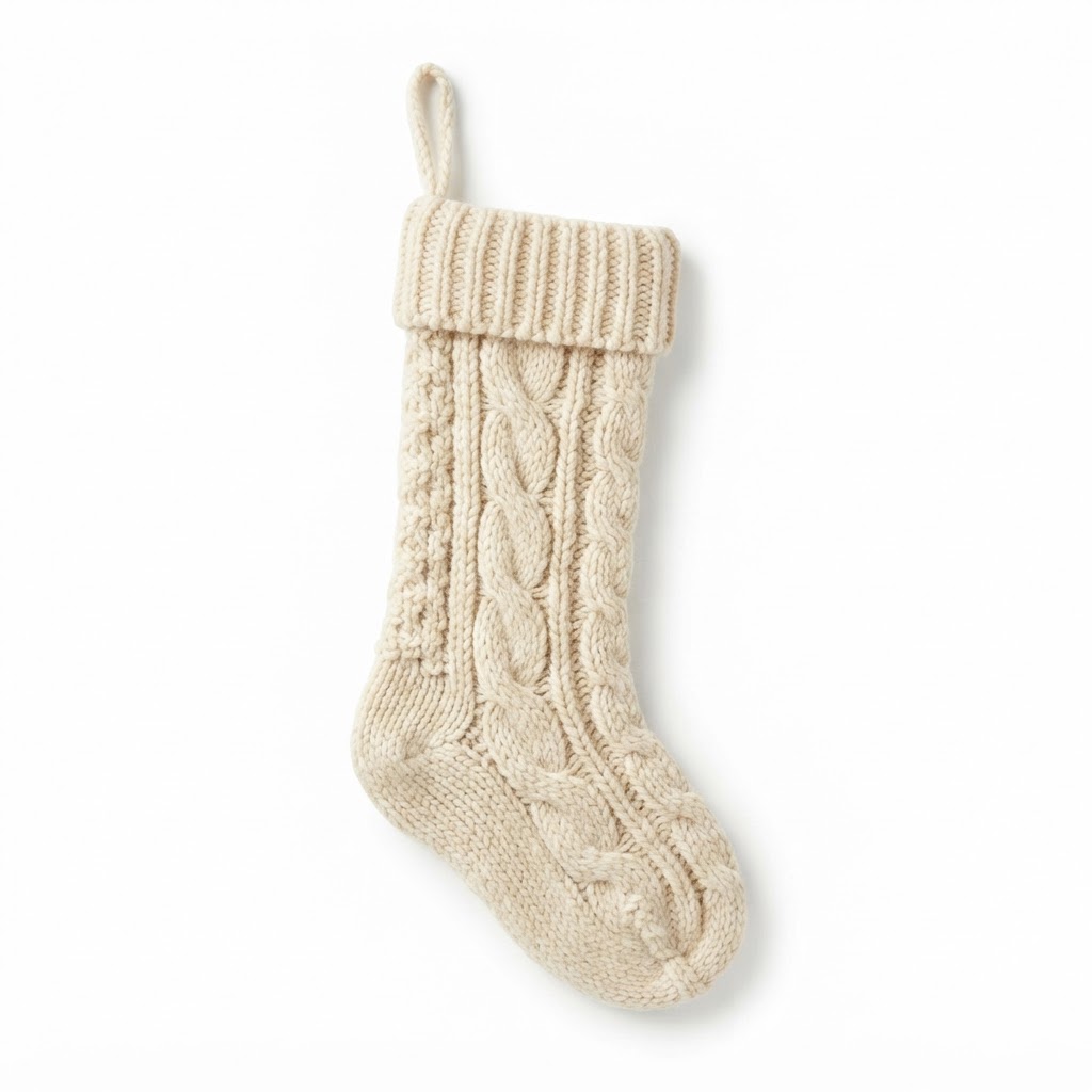 core Hand-Knitted Wool Christmas Stockings