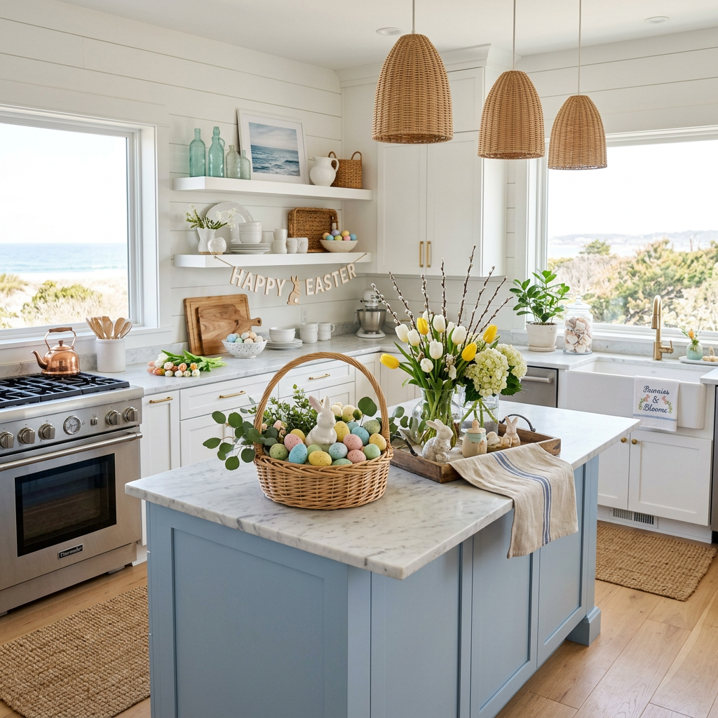 Coastal Easter Kitchen