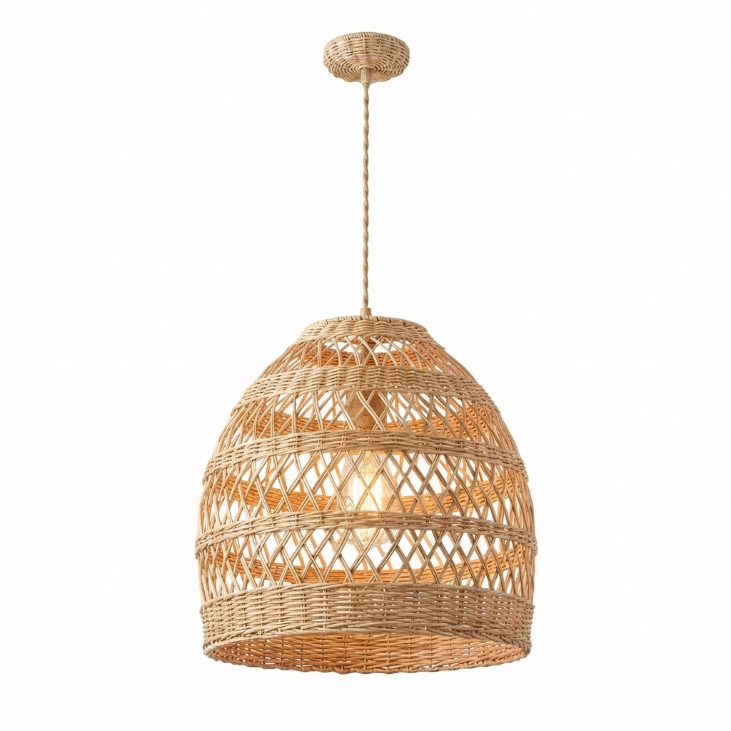 Rattan Woven Pendant Light