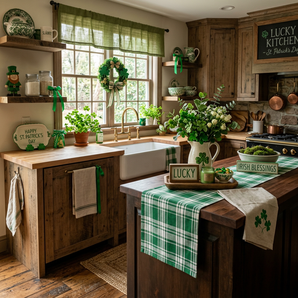 Rustic St. Patrick's Day Kitchen
