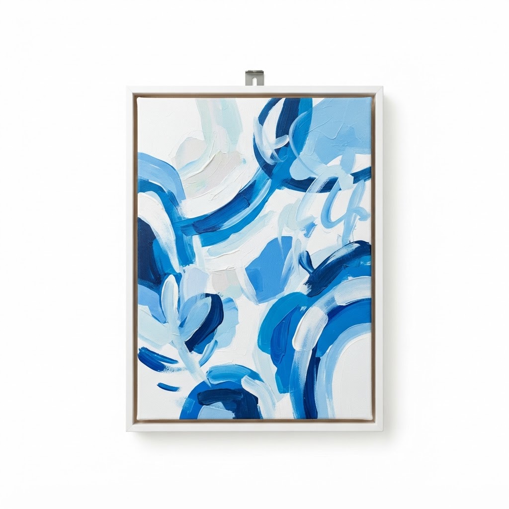 Abstract Blue Wall Art
