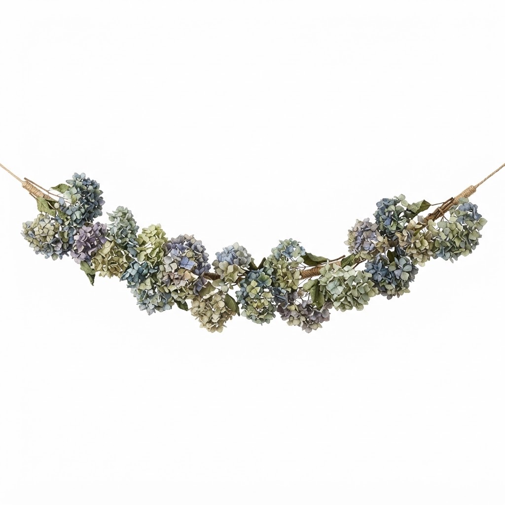 Dried Hydrangea Garland
