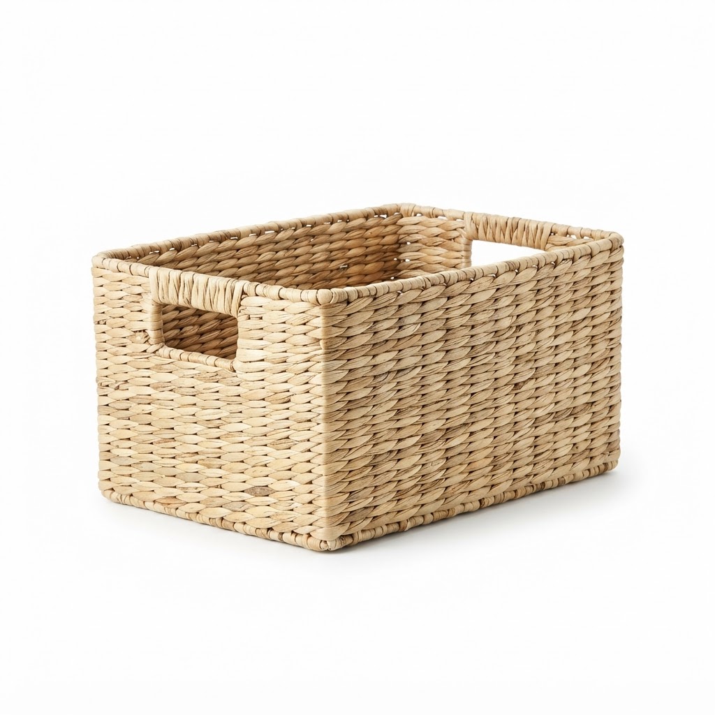 Woven Seagrass Bathroom Storage Basket