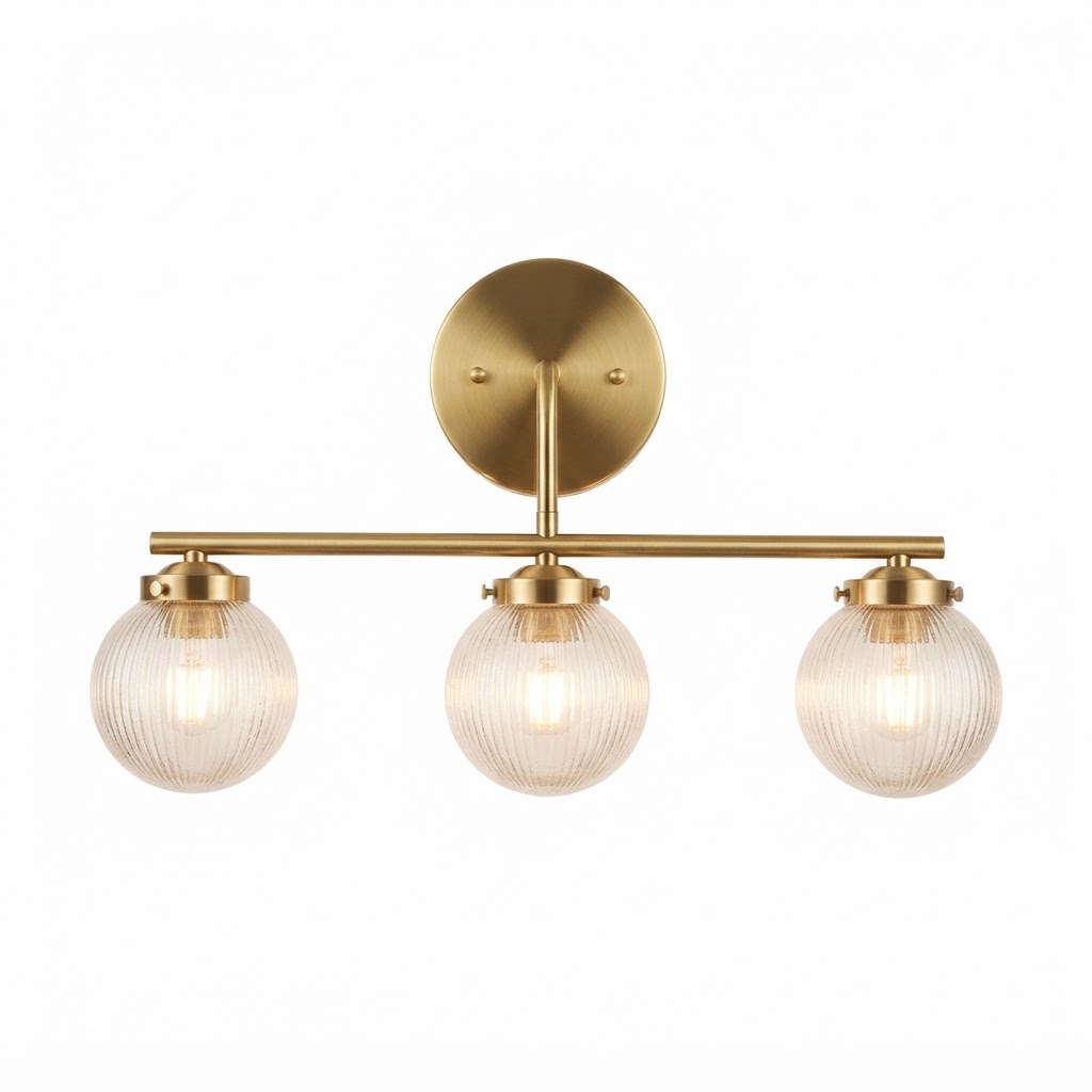 Brass Finish Vanity Sconces