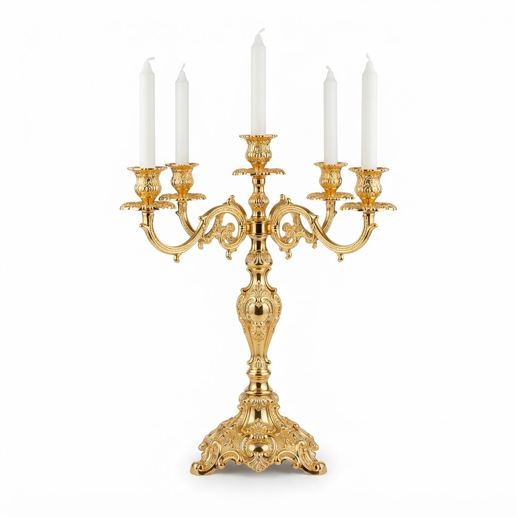 Gold Ornate Candelabra