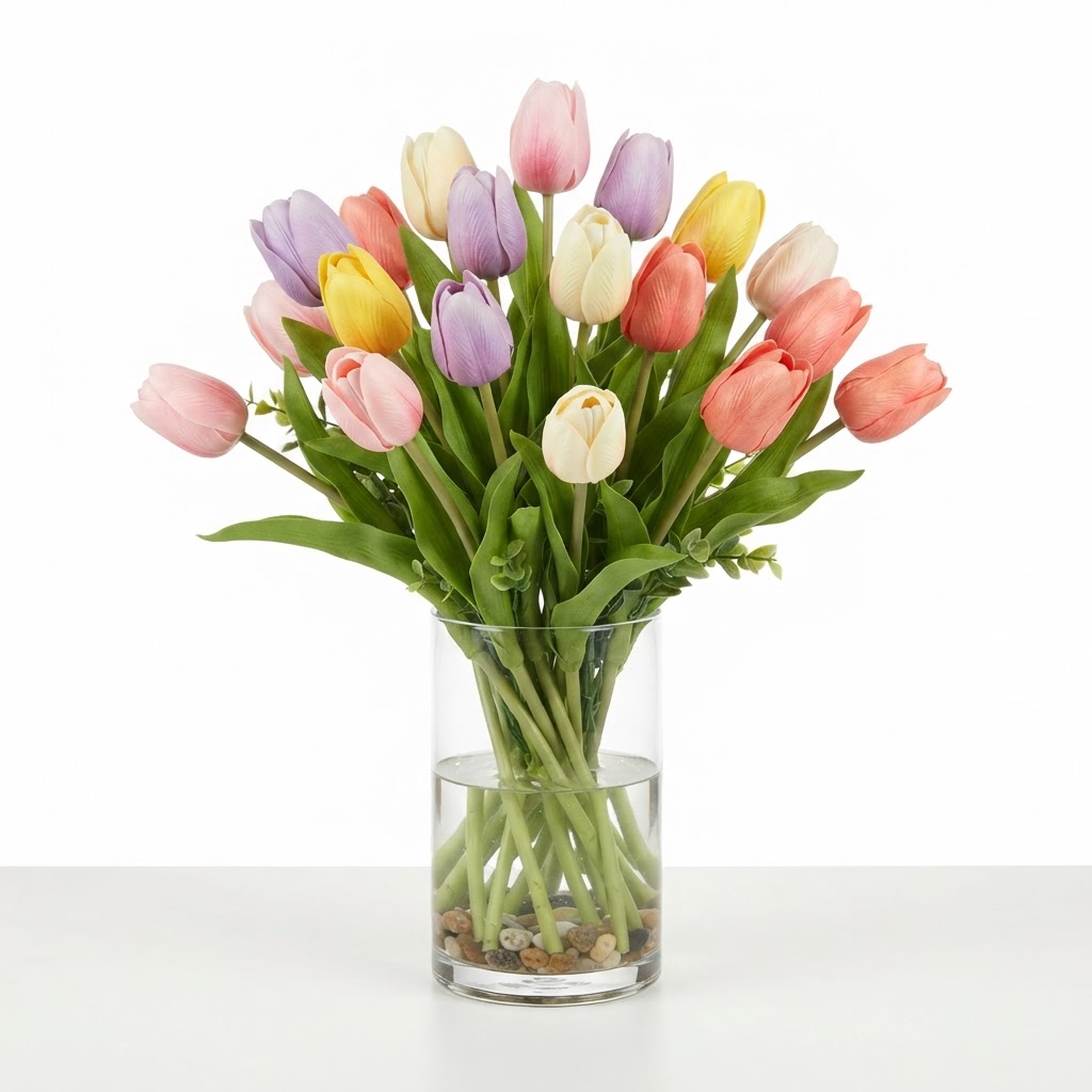 Artificial Tulip Flower Arrangement