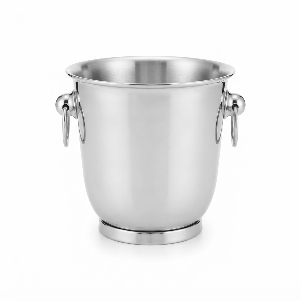Silver Stainless Steel Champagne Bucket