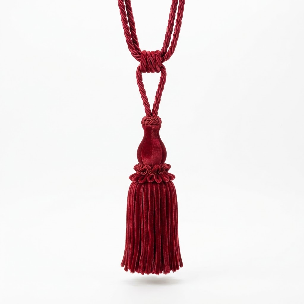 Red Velvet Tassel Tiebacks