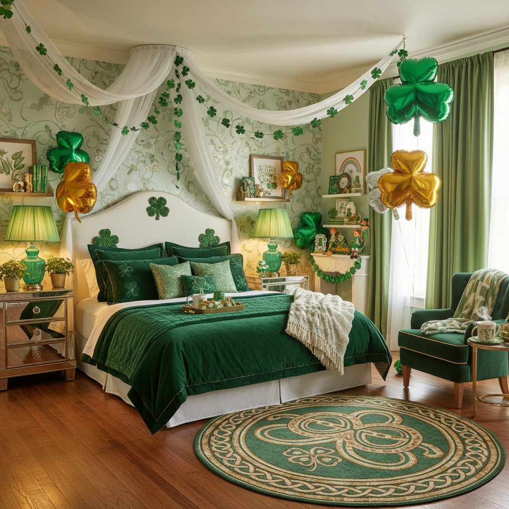 Glam St. Patrick's Day Child Bedroom (Girl)