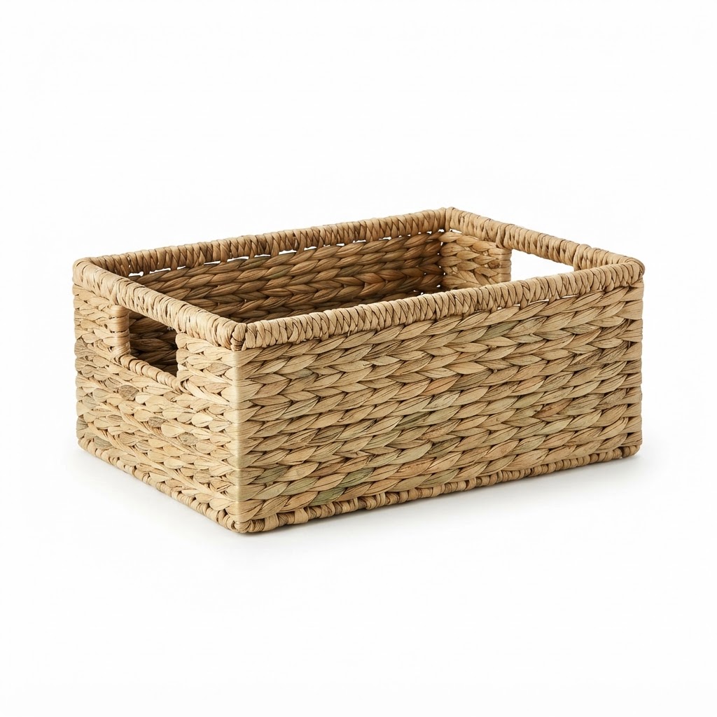 Woven Seagrass Bathroom Storage Basket